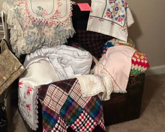 Blankets, table runners, Crocheted blanket
