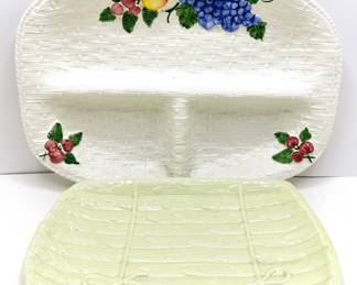 2 Vintage Majolica Platters By Loucarte & Faiancas Nato & Gomes From Portugal
Lot #: 150