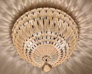 Vintage Crystal Ceiling Mount Chandelier
Lot #: 79