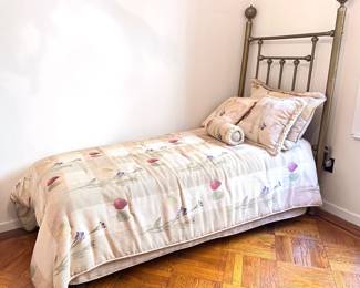 Antique Brass Twin Trundle Bed With Carved Finials
Lot #: 31