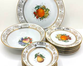 Vintage Fisher China From East Germany: Platter, Serving Bowl, 6 Dessert Plates & 7 Small Bowls
Lot #: 16