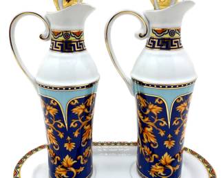 Limoges Casa Elite French Oil & Vinegar Set Condiment Carafes With Tray
Lot #: 25