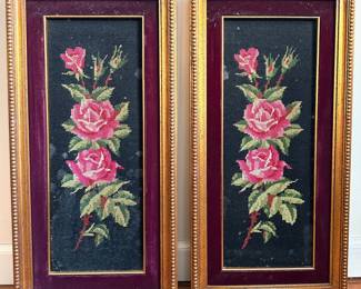 2 Vintage Needlepoints In Ornate Carved Giltwood Frame
Lot #: 128