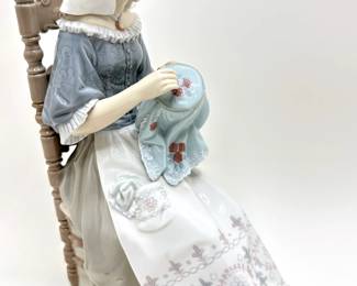 Vintage Lladro Porcelain "Embroiderer" Figurine #4865 Purchased In Spain
Lot #: 6