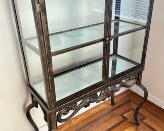 Vintage Wrought Iron & Glass Display Case
Lot #: 2