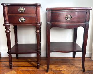 
2 Vintage Side Tables With Drawers & Bronze Hardware, 1 With Gallery
Lot #: 140
