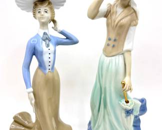 2 Vintage Porcelain Spanish Figurines, Taller By Tengra
Lot #: 92