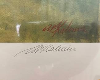 Artist’s signature Alexander B. Kalinin