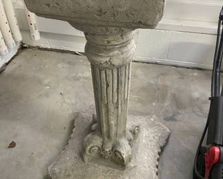 Concrete pedestal