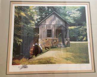 “North Georgia Grist Mill” original art by Alexander B. Kalinin, number 10/200