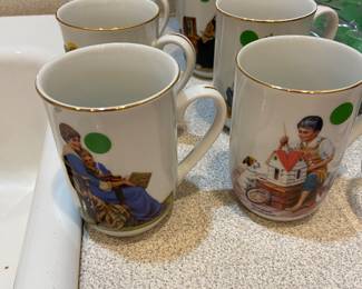 Norman Rockwell mugs
