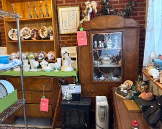 Antique China Hutch and Buffet Side Board