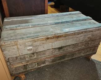 Vintage equipment tool trunk by Signal Corps