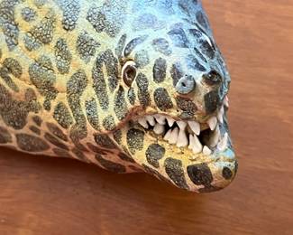 A fabulous signed Alan and Rosemary Burnett, ceramic of a Highly detailed eel !!!!!!