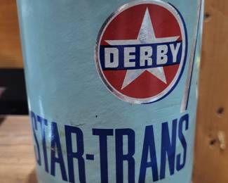 Vintage Metal Derby Star-Trans Transmission Fluid (UNOPENED)