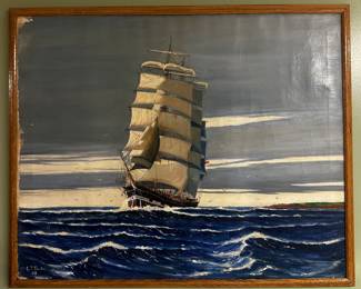 California Seascape by A. Maxwell Leland