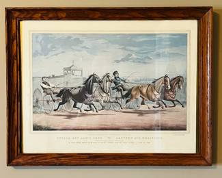 Currier and Ives lithograph print 
