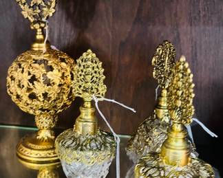 Antique glass perfume bottles 