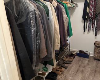 Suits and Dress jackets many ties available.