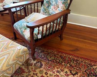 Morris chair.  One of the first recliners! 