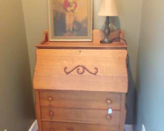 Oak dresser desk