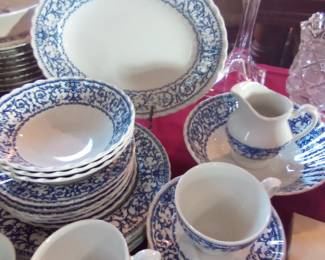 Blue dishes