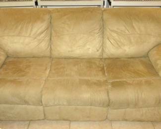 Camel Suede Sleeper Sofa