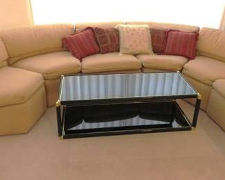 Vintage 1970's 8 Piece Modular Half -Circle Sectional Sofa