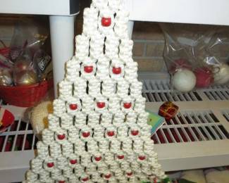 Vintage Macrame Christmas Tree