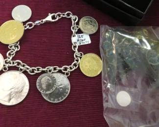 925 Milor Italy Coin Bracelet