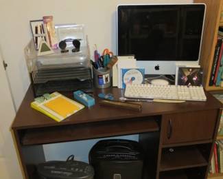 Small Office Desk, Apple Monitor, Paper Shredders