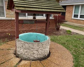 When You Wish Upon a Star or a MASSIVE WISHING WELL .With Bucket. You will need a BACK HOE TO MOVE IT!!