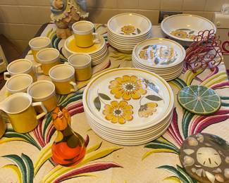 Mid Century Mikasa Light Lively "HAPPY" Dinner Ware