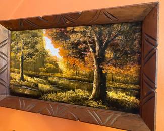 Black Velvet Painting Frame