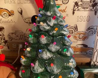 Inspiration Ceramic Lighted Christmas Tree with Box