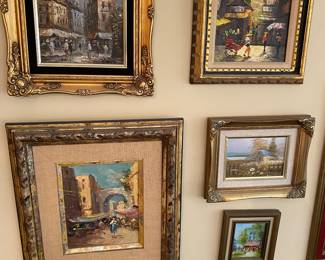 Vintage Original Oil Paintings Framed