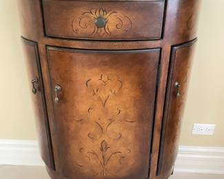 Demilune cabinet, 2 available