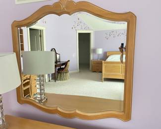 Ethan Allen mirror with dresser (dresser not pictured) ~