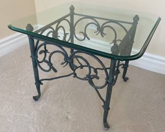 Iron end table, 2 available