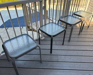 Outdoor side tables, 6 available