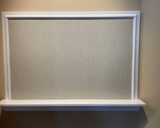 Bulletin board with fabric ~