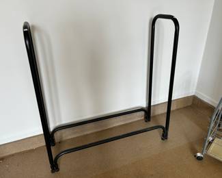 Fireplace log holder ~