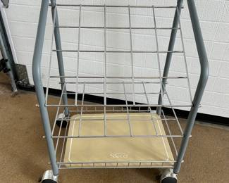 Safco tubular wire roll file designed for storing and transporting rolled documents ~