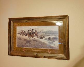 Joe Grandee The Warriors of Big Horn 1929 signed and numbered print