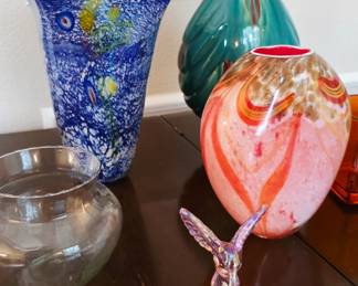 Fenton, hand blown glass
