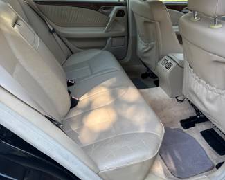 Interior of Mercedes - clean well kept car.