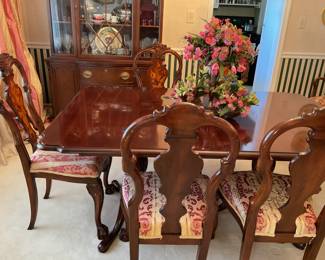 Dining table and chairs