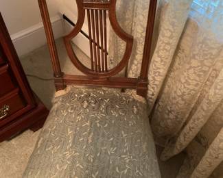Louis XVI chair with lyre backrest - 20th century