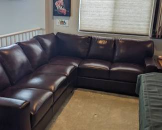 leather sectional- never used