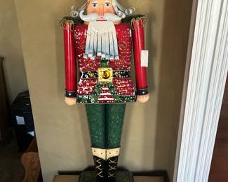 Nutcracker Decor (2 available) to flank your outside entryway!  Both New in box.  One was removed and assembled for display purposes.